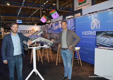 Maarten van Hagen and Rick Buijtene in the shared stand of Mustang Demolition and Kerklaan Greenhouses